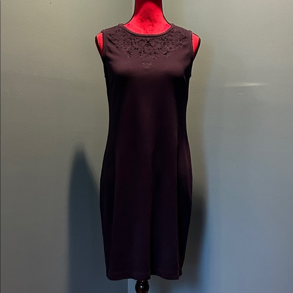 Talbots Dresses & Skirts - Elegant Navy Sleeveless Dress Size Small